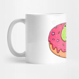 Frog Pink Donut Mug